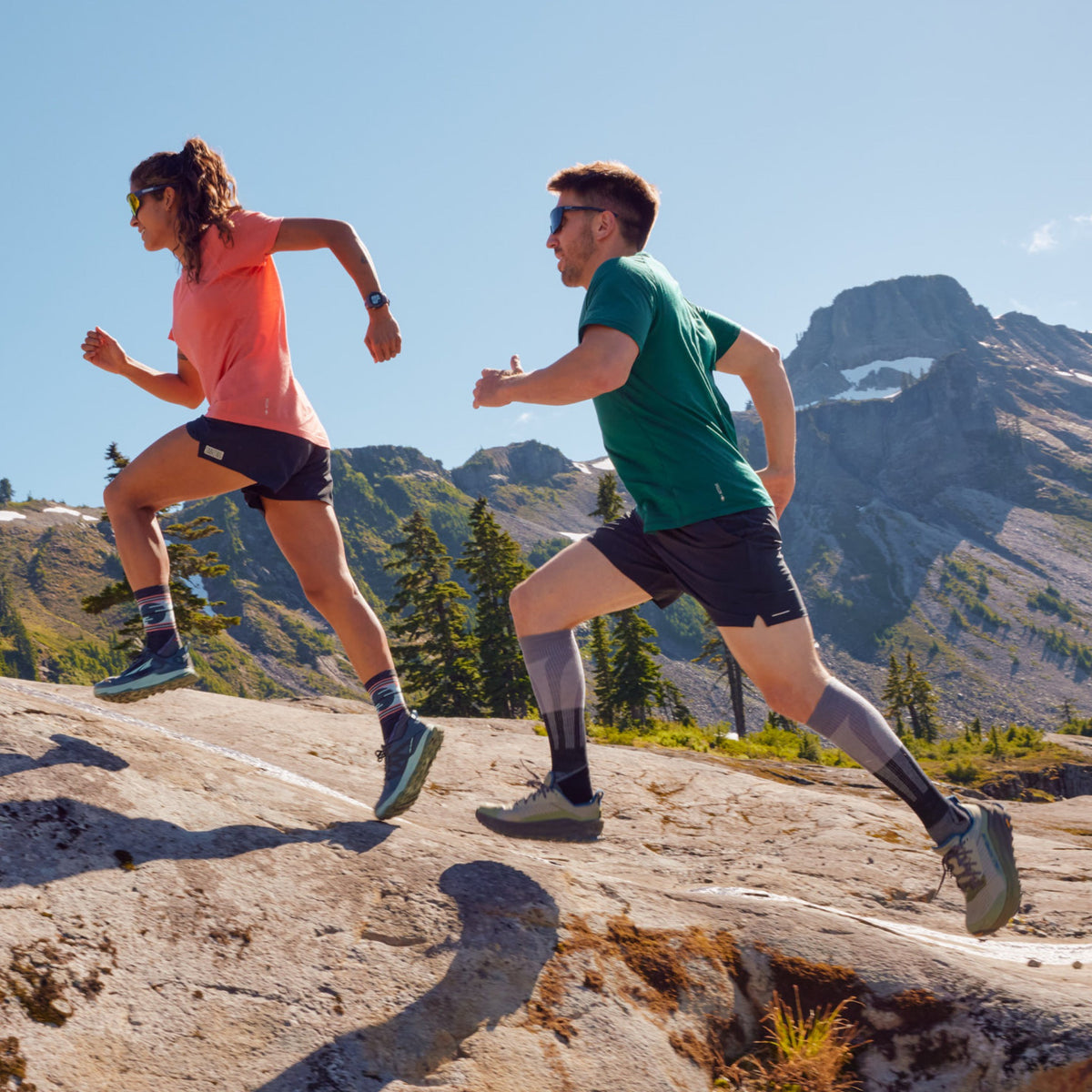 Smartwool Mens Run Targeted Cushion Compression OTC Socks