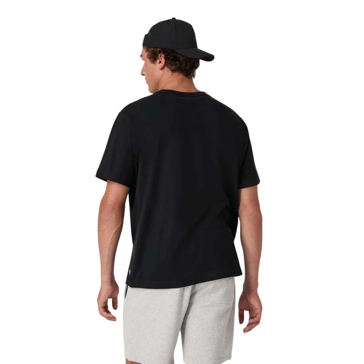 Vuori Mens S/S Vuori Heavyweight Tee-Rlx- Black