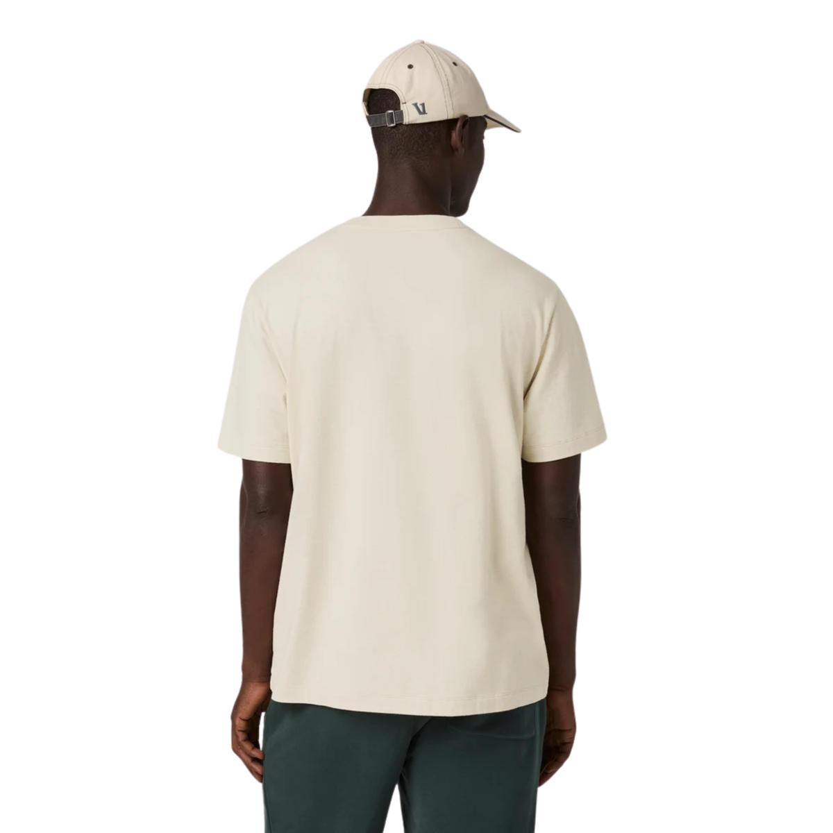 Vuori Mens S/S Vuori Heavyweight Tee-Rlx- Buttermilk Heather