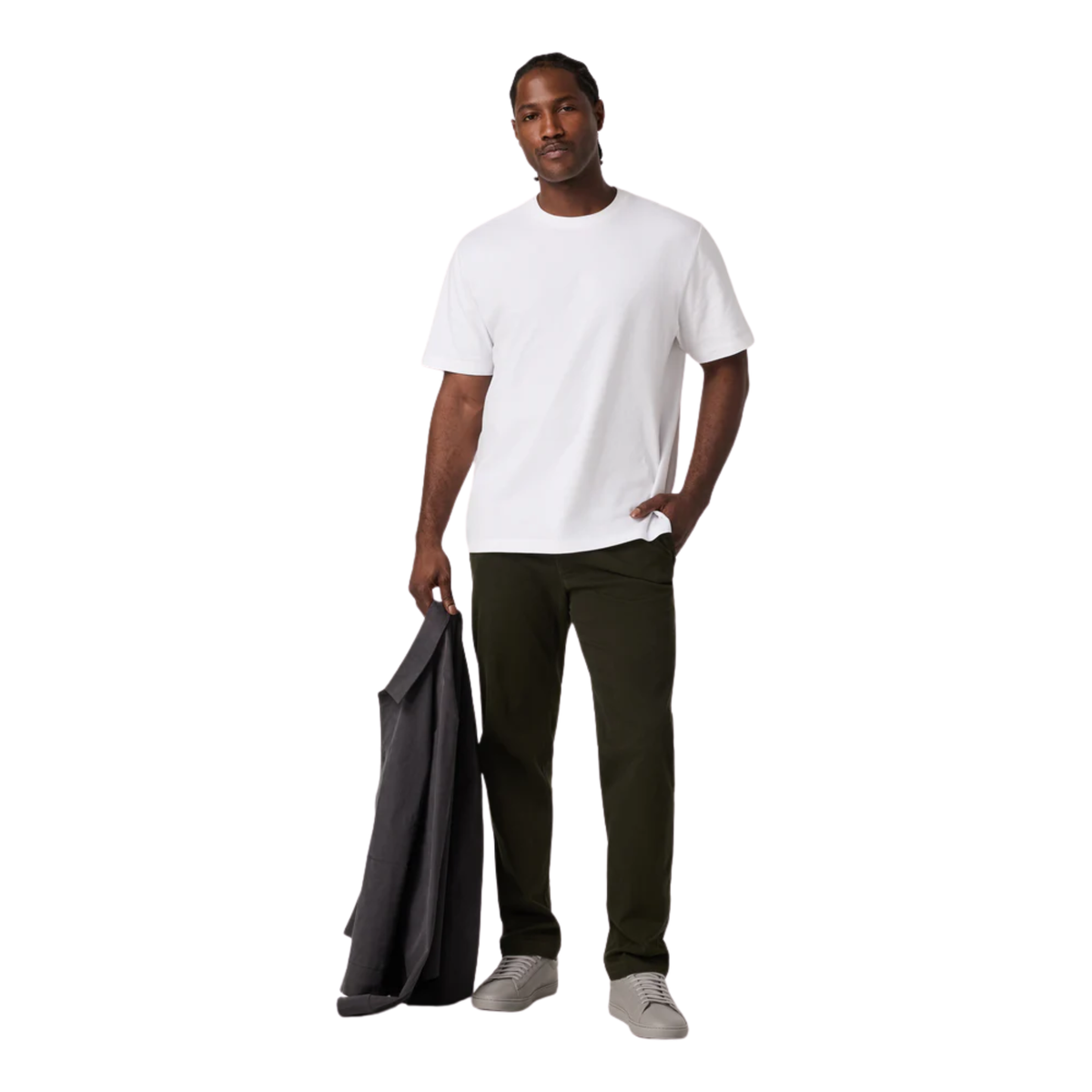 Vuori Mens S/S Vuori Heavyweight Tee-Rlx- White