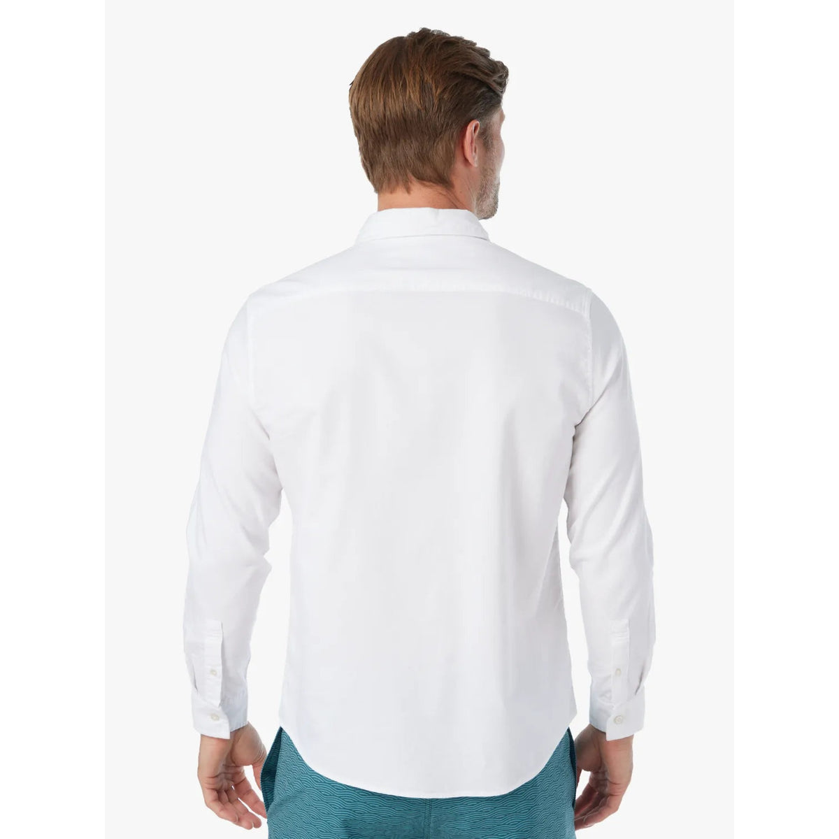 Fair Harbor Mens Salty Oxford Shirt - White