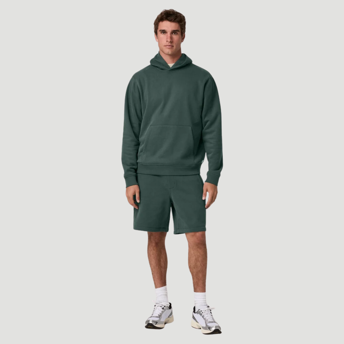 Vuori Mens Seaside Pullover Hoodie 2.0-Hemlock
