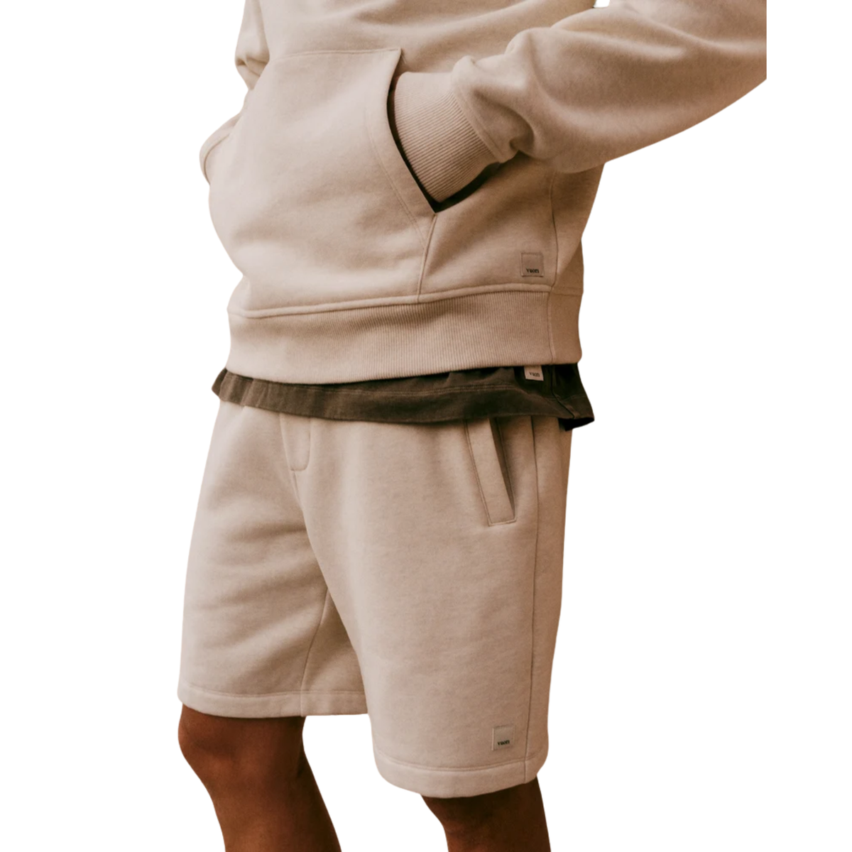 Vuori Mens Seaside Short 8"- Buttermilk Heather