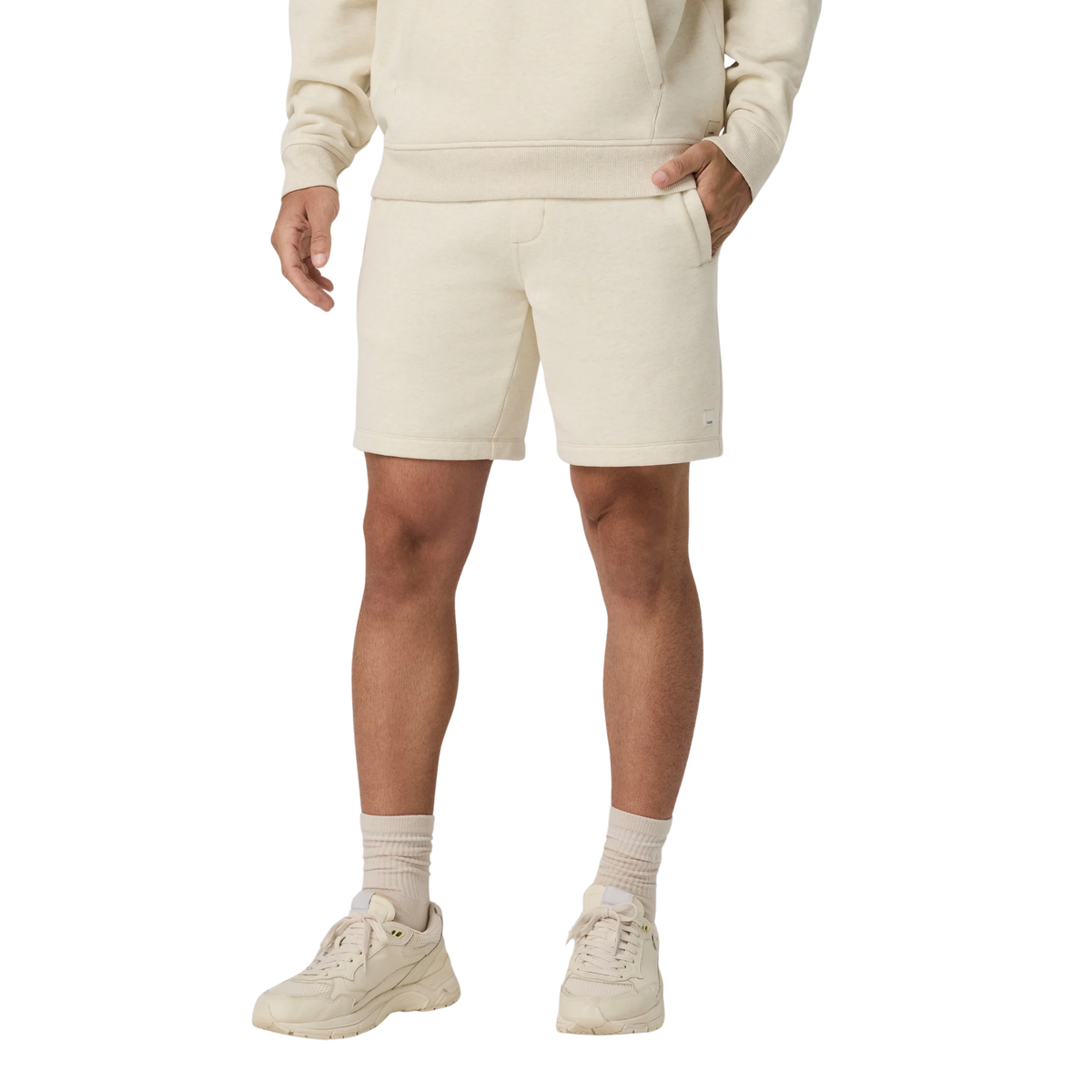 Vuori Mens Seaside Short 8"- Buttermilk Heather