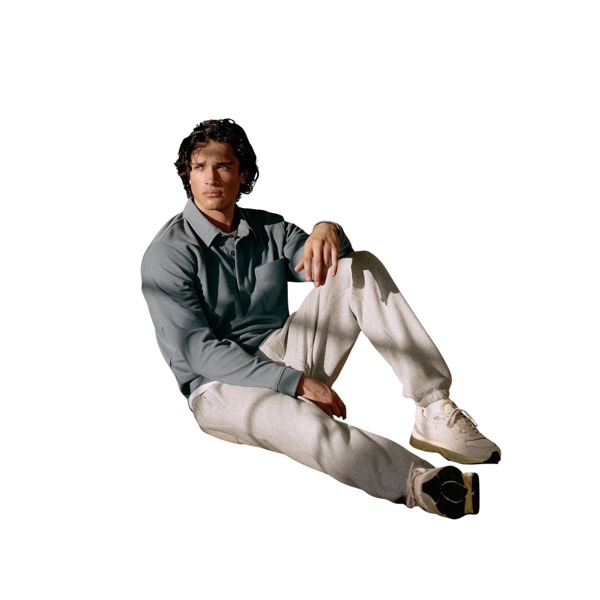 Vuori Mens Seaside Sweatpant 28" -Buttermilk Heather