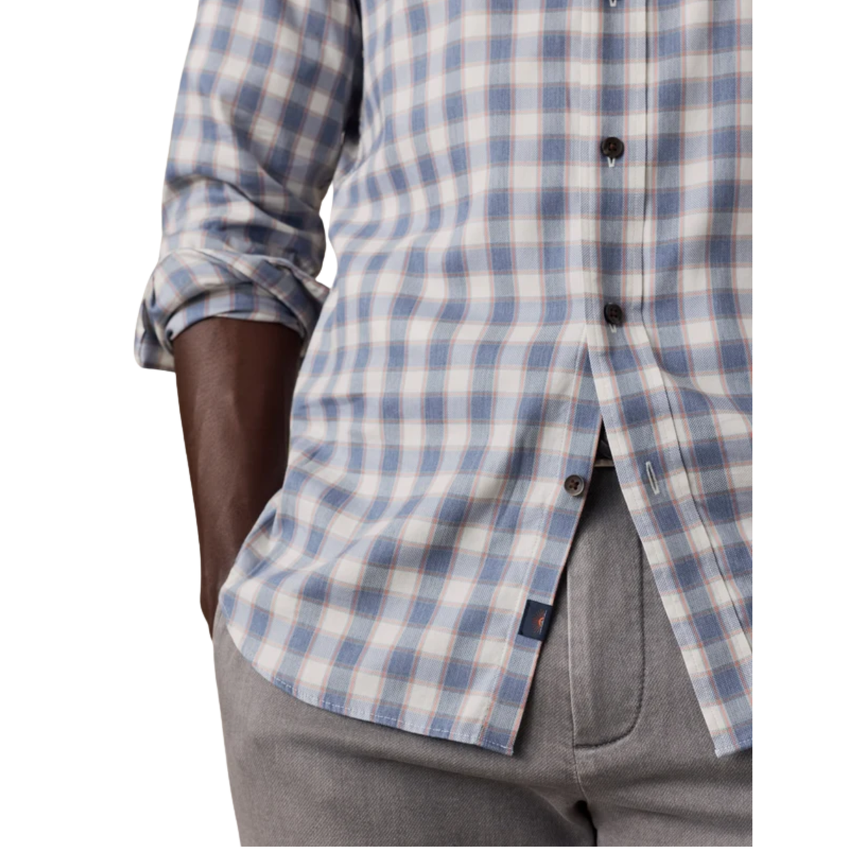 Faherty Mens Soft Twill Movement Shirt-Bluff Springs Plaid