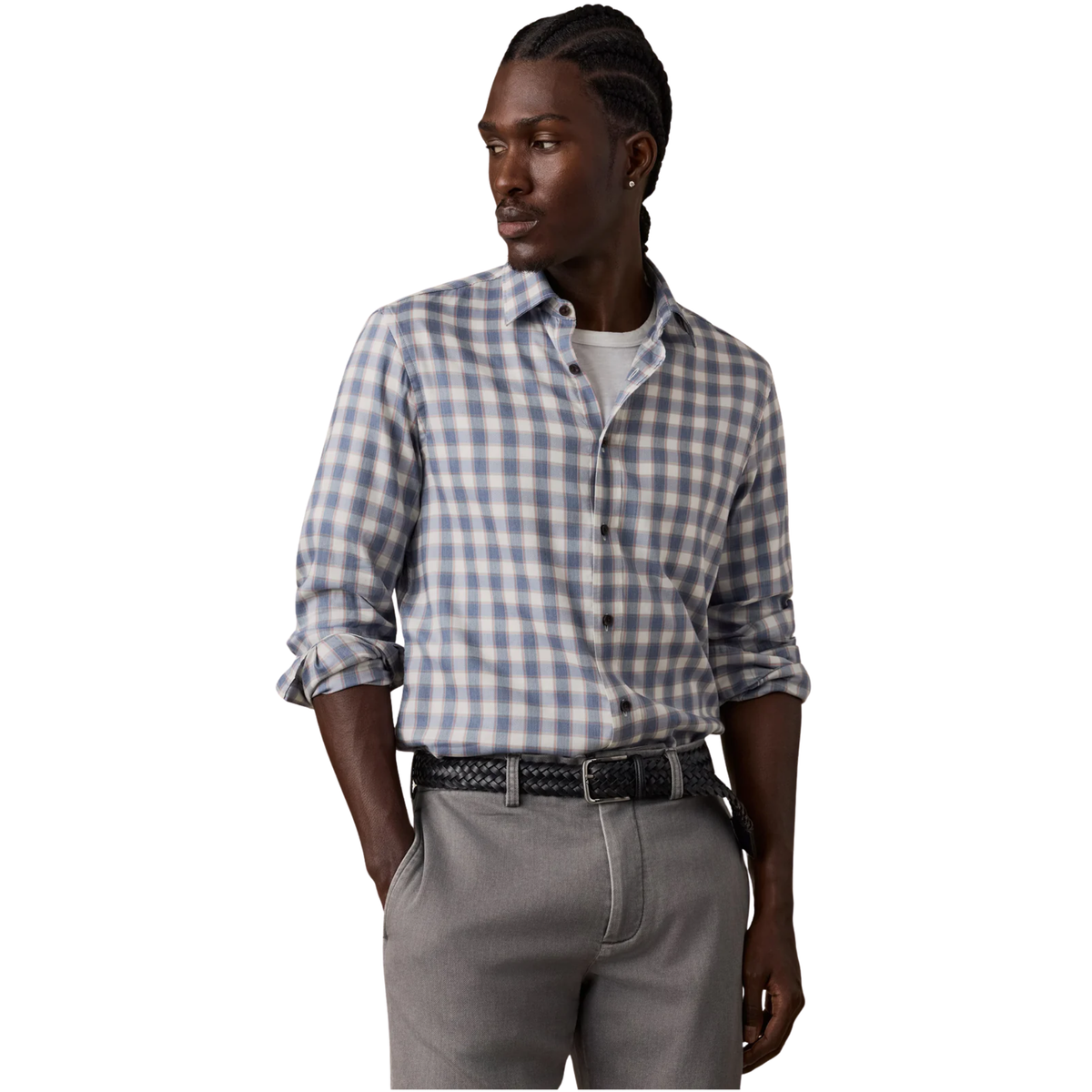 Faherty Mens Soft Twill Movement Shirt-Bluff Springs Plaid
