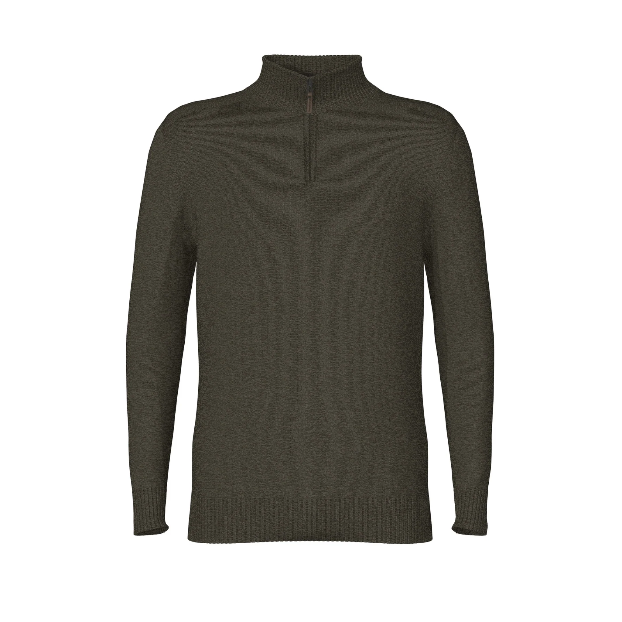 Smartwool Mens Sparwood 1/4 Zip Sweater-North Woods Heather