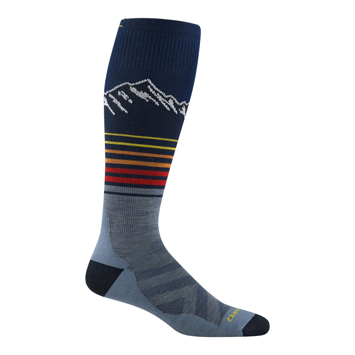 Darn Tough Vermont Mens Steep Lines Lightweight OTC Sock