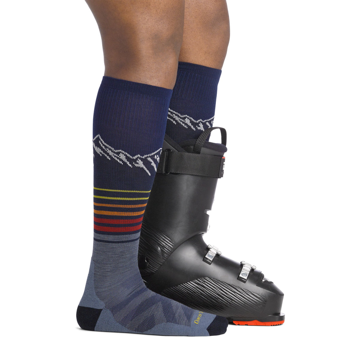 Darn Tough Vermont Mens Steep Lines Lightweight OTC Sock