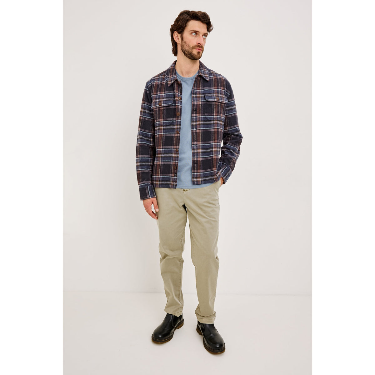 Rails Mens Stellan in Night Sky Wood - Night Sky Wood