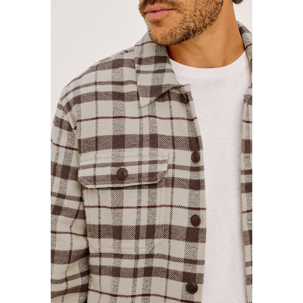 Rails Mens Stellan in  Oat Carob Mahogany - Oat Carob Mahogany