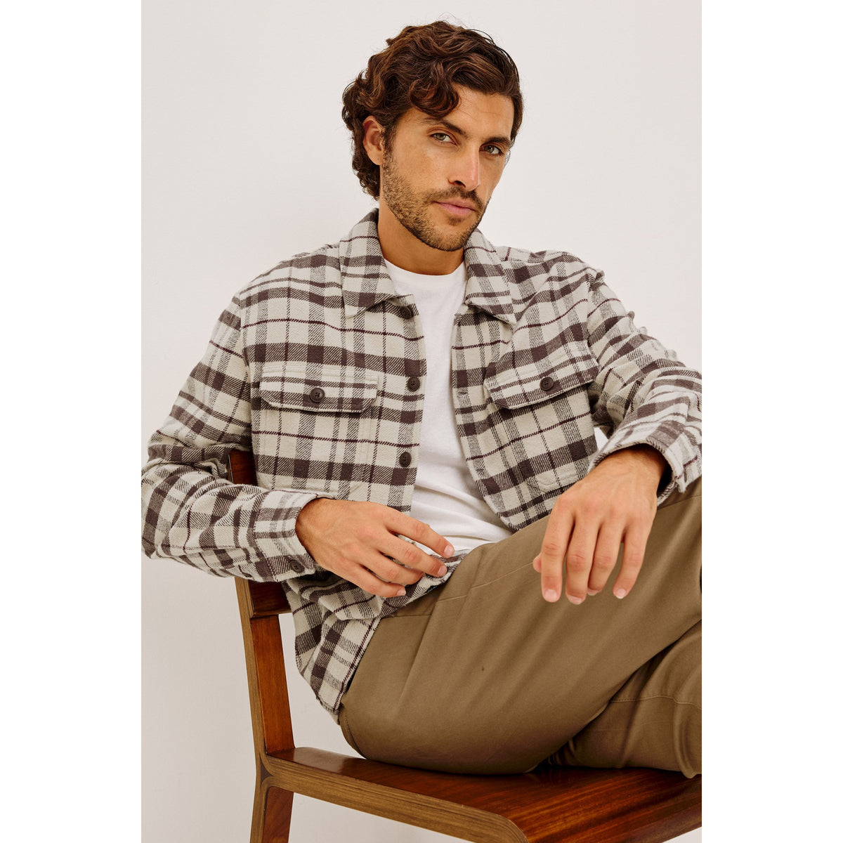 Rails Mens Stellan in  Oat Carob Mahogany - Oat Carob Mahogany