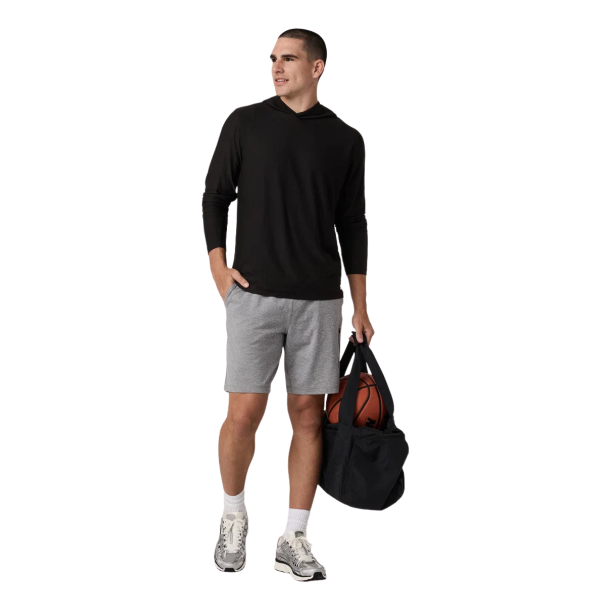 Uvori Mens Strato Tech Hoodie- Black