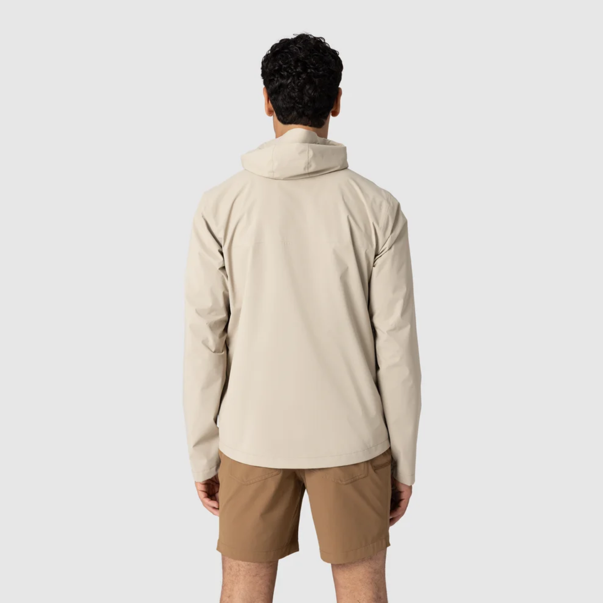 Outdoor Research Mens Stratoburst Stretch Rain Jacket-Pro Khaki