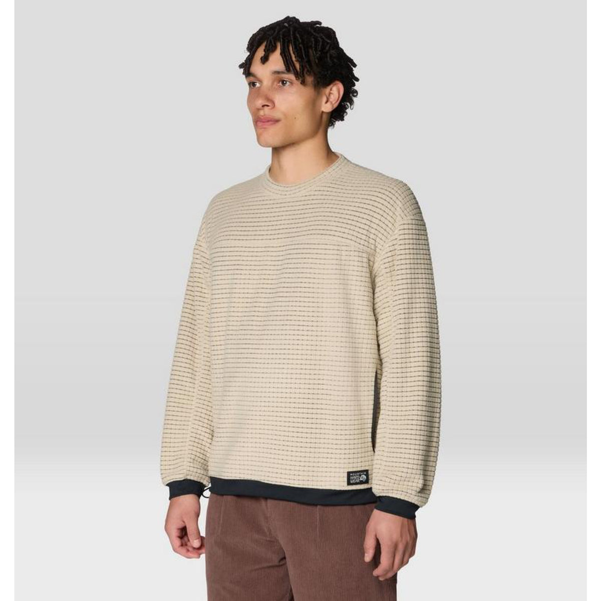 Mountain Hardwear Mens Summit Grid Big Grid Pullover Crew