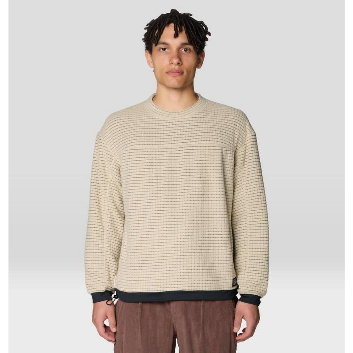 Mountain Hardwear Mens Summit Grid Big Grid Pullover Crew