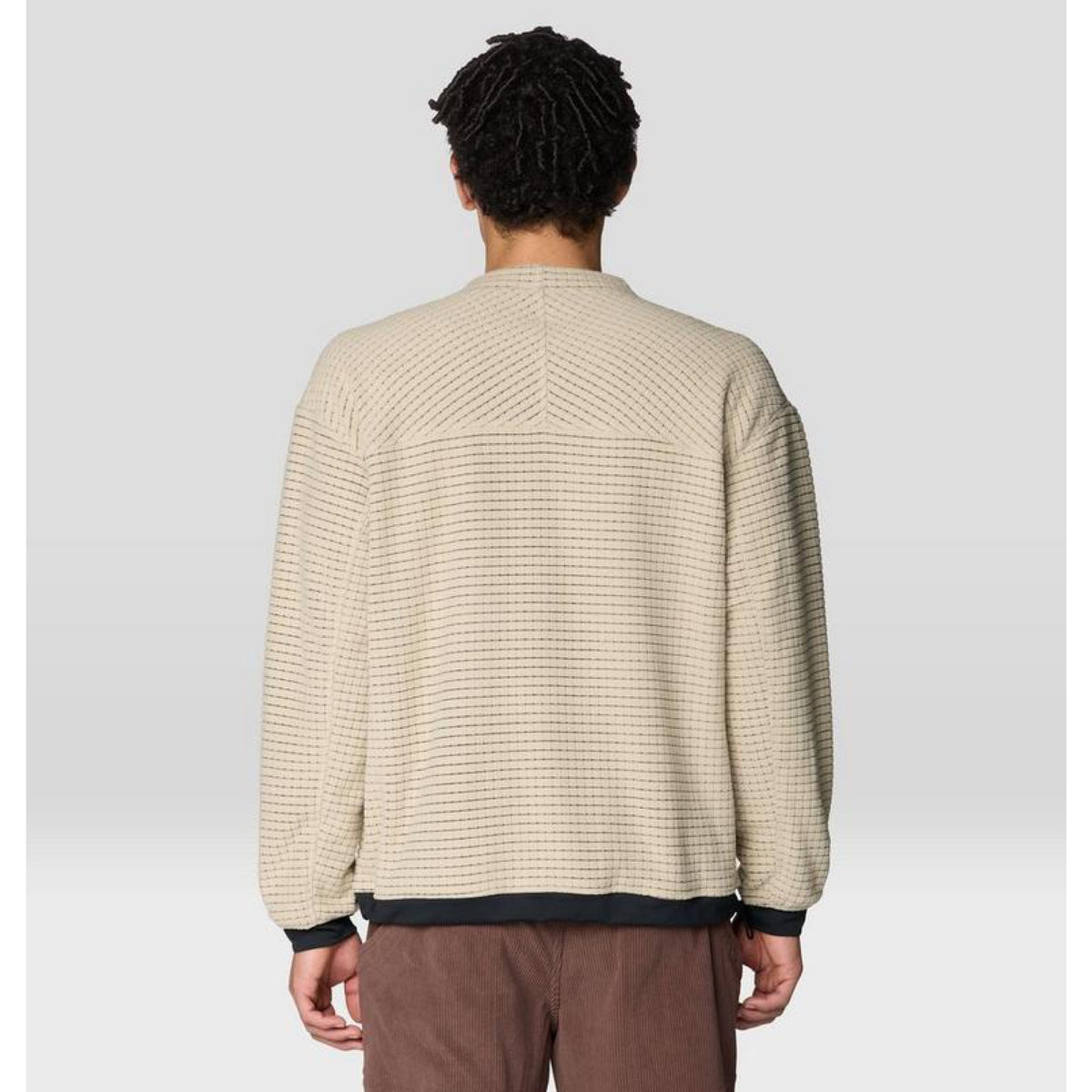 Mountain Hardwear Mens Summit Grid Big Grid Pullover Crew
