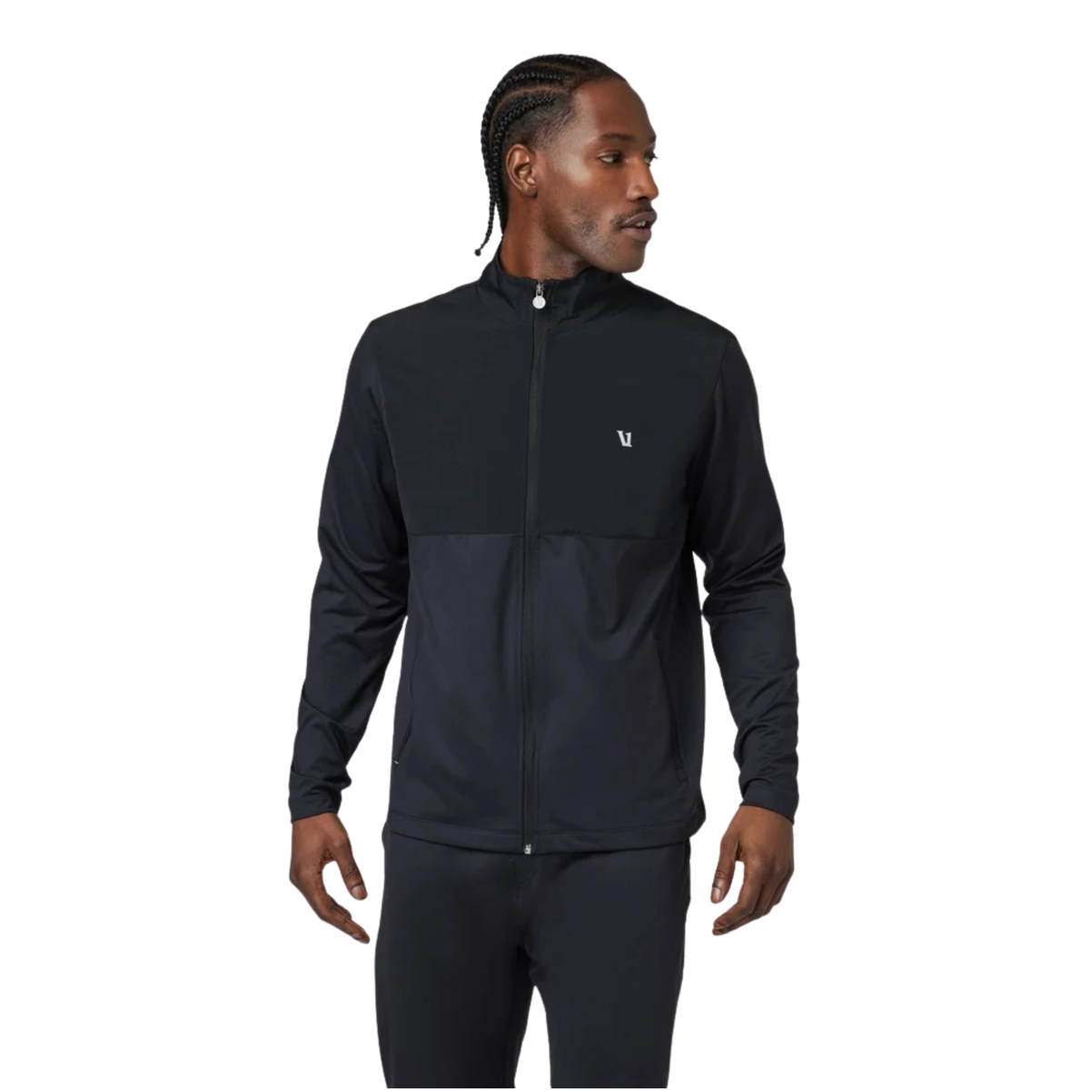 Vuori Mens Sunday Element Track Jacket-Black