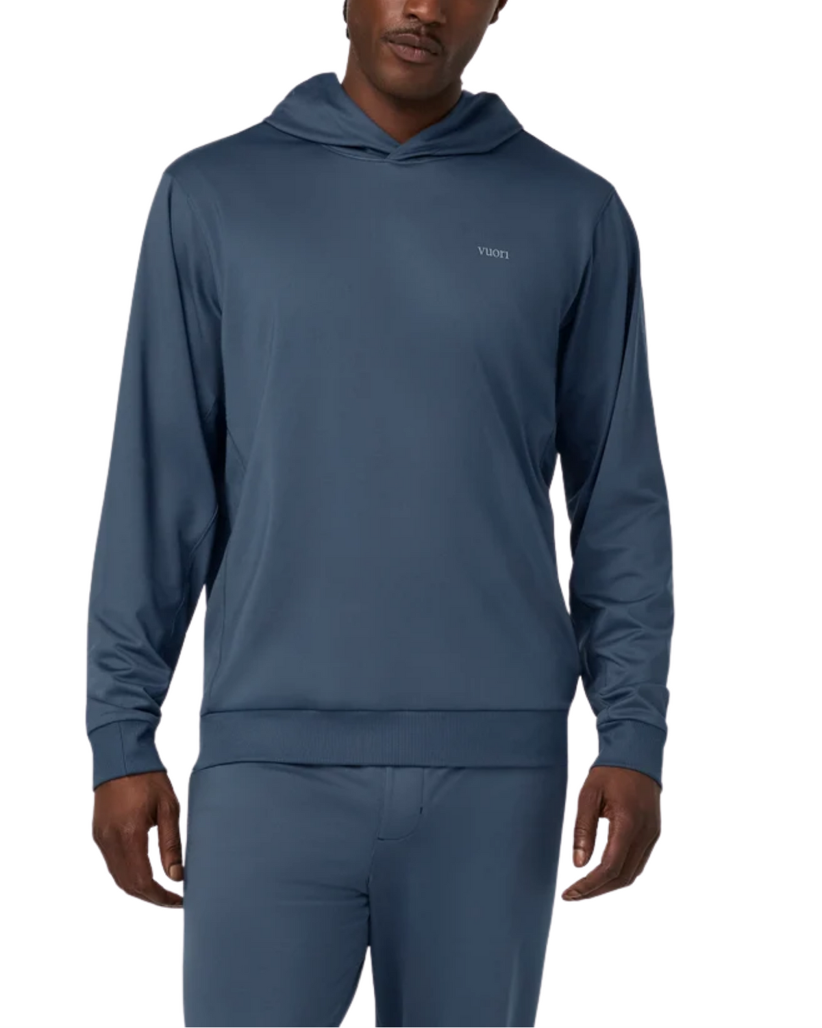 Vuori Mens Sunday Pullover Hoodie-Bay Blue