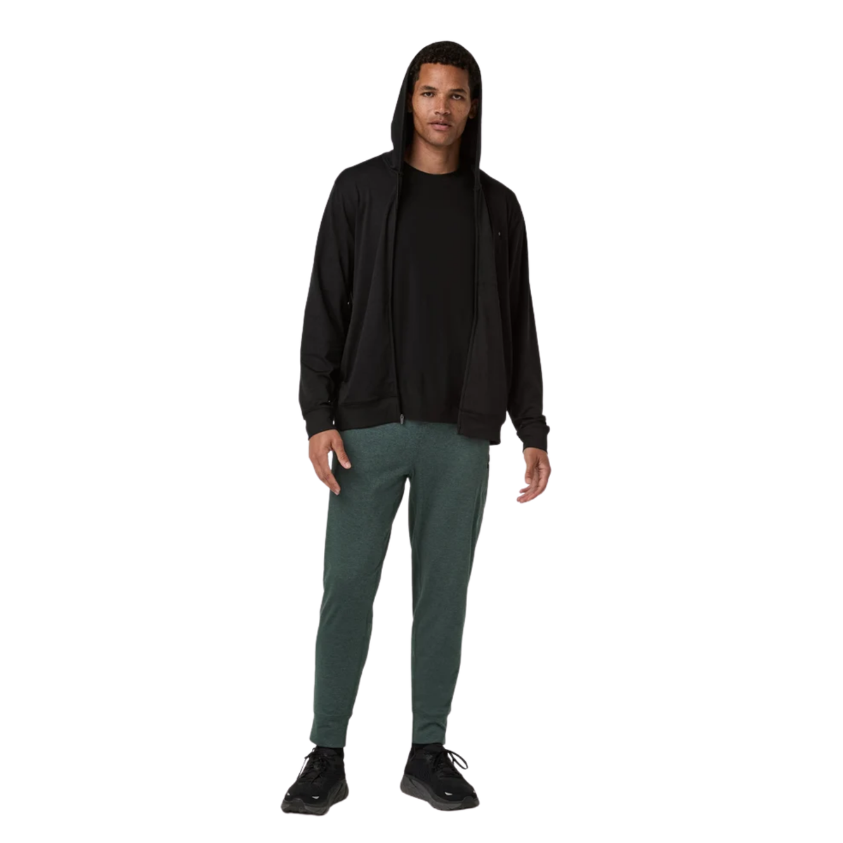 Vuori Mens Sunday Pullover Hoodie-Black