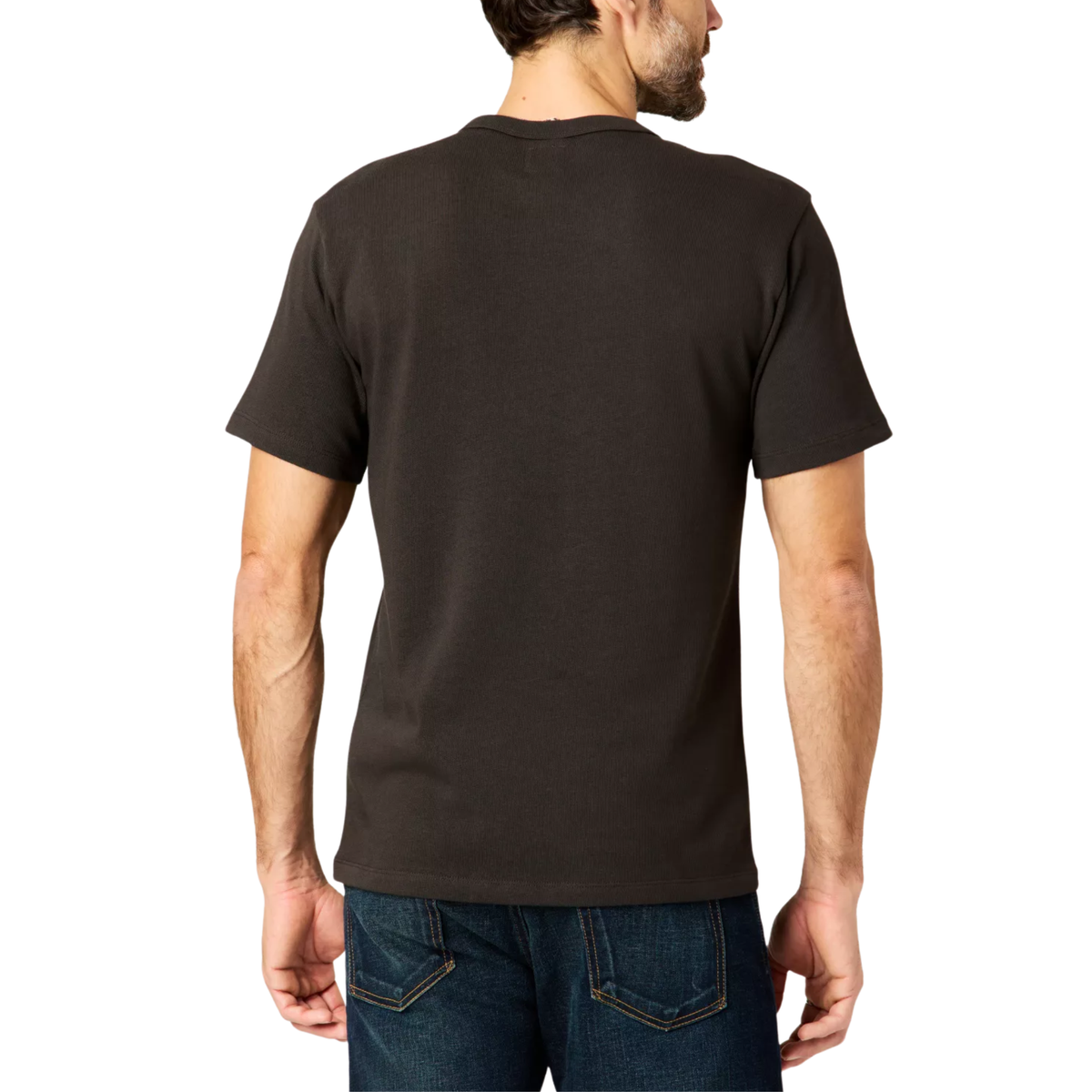 Flint and Tinder Mens Surplus Heavy T shirt-Espresso