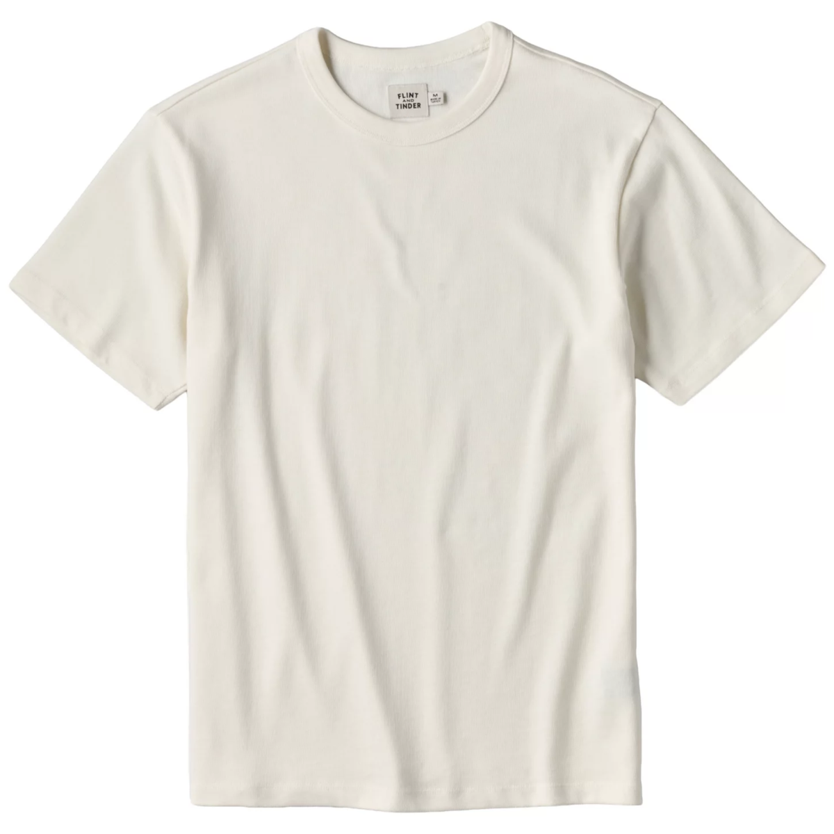 Flint and Tinder Mens Surplus Heavy T shirt-Egret