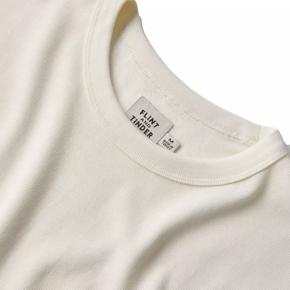 Flint and Tinder Mens Surplus Heavy T shirt-Egret