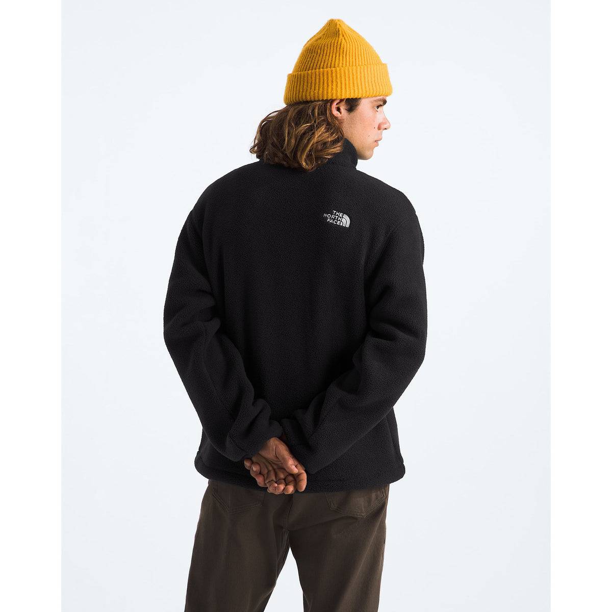 The North Face Mens TNF Fleeski 1/4 Zip Pullover - KX7_TNF Black/TNF Black