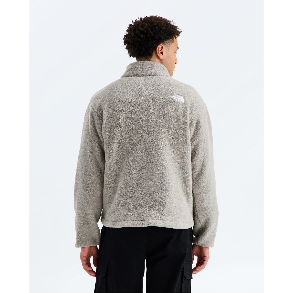 The North Face Mens TNF Fleeski 1/4 Zip Pullover - 2MB_Stone Slab