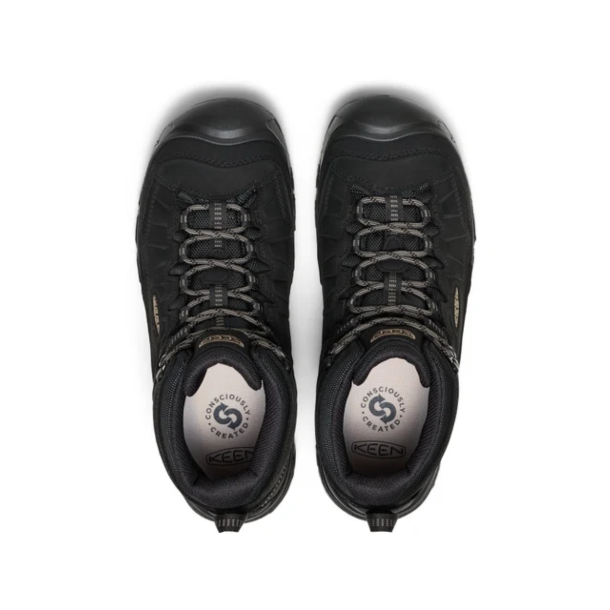 Keen Mens Targhee IV Mid WP in Triple Black