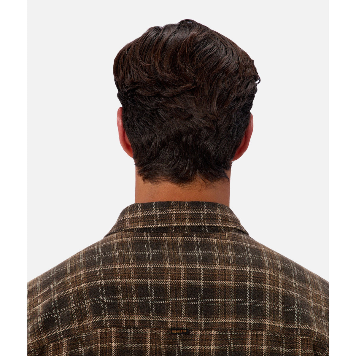 Industrie Mens The Maple L/S Shirt-Charc/Maple 