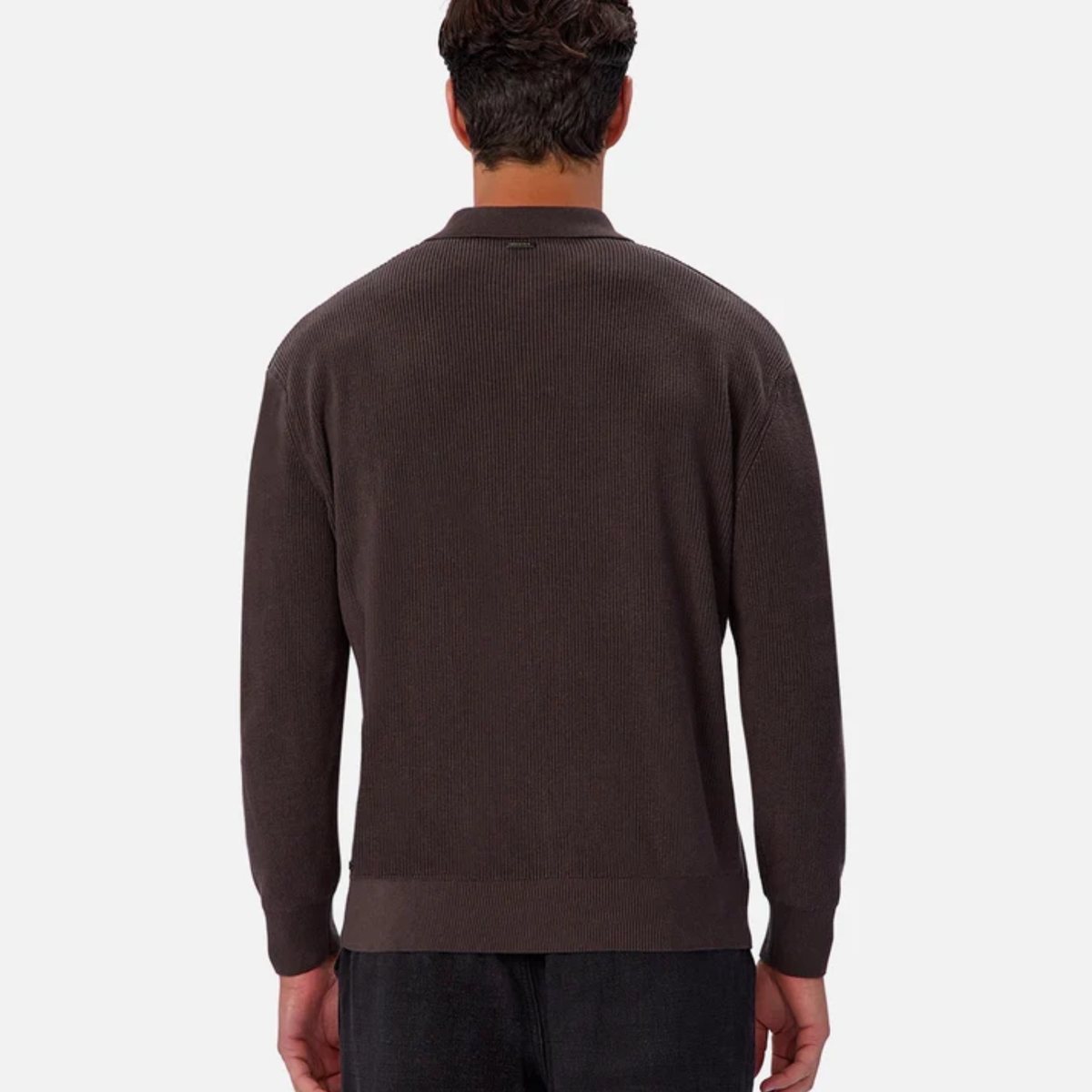 Industrie Mens The New England Polo Knit-New Brown 