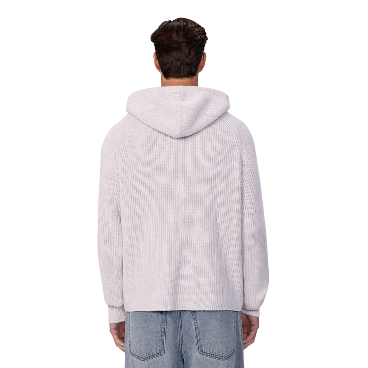 Industrie Mens The Westlake Knitted Hood-Snow Melange 