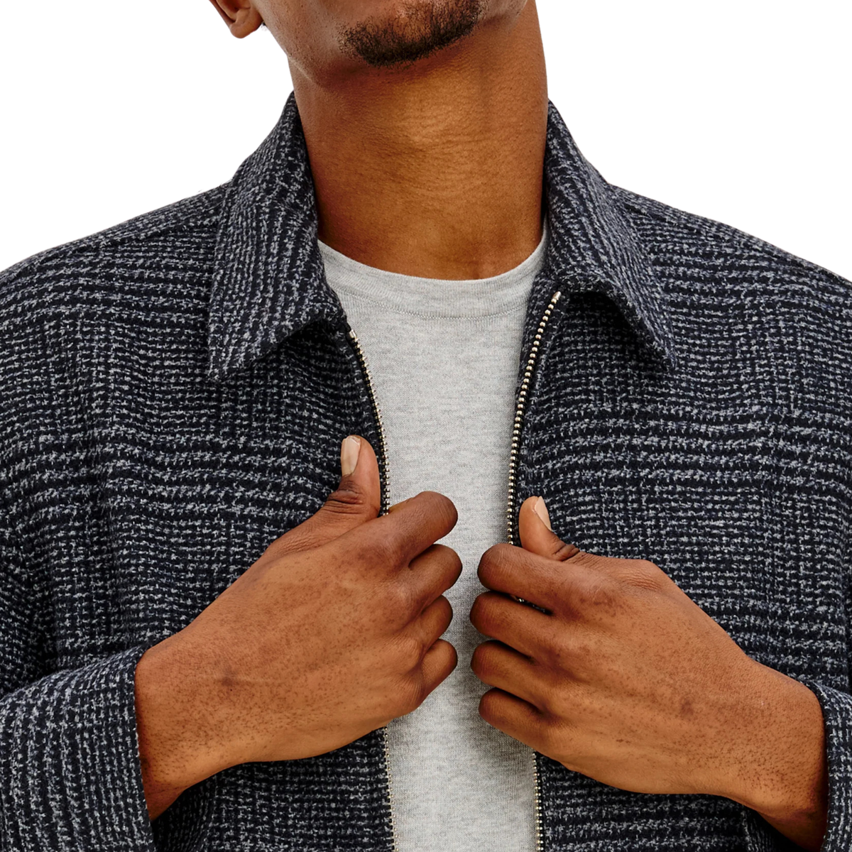Rails Mens Tillman in Navy Static Plaid-Navy Static Plaid