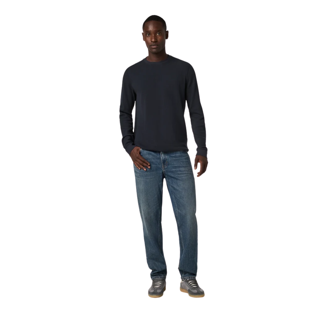 Vuori Mens Waffle Crew-Ink