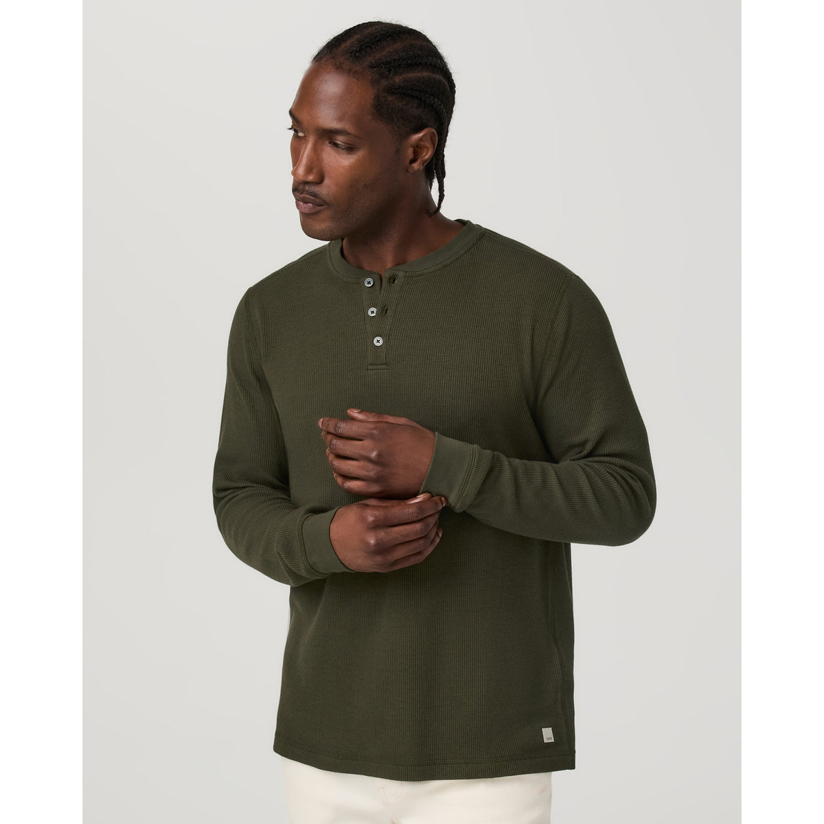 Vuori Mens Waffle Henley