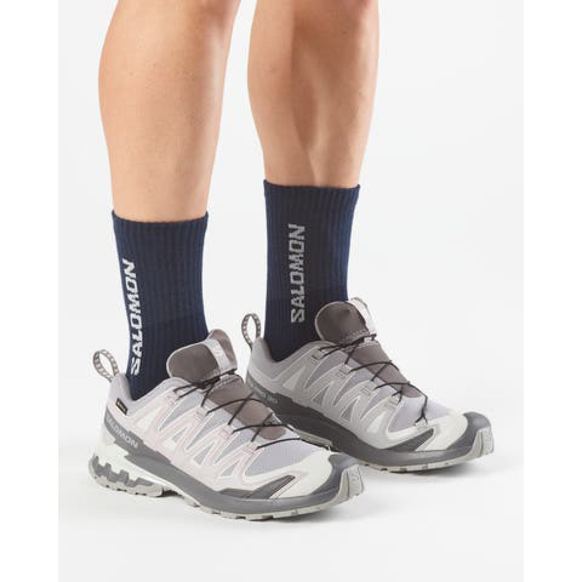 Salomon Mens XA Pro 3D V9 Gore-Tex in Alloy / Castlerock / Lunar Rock