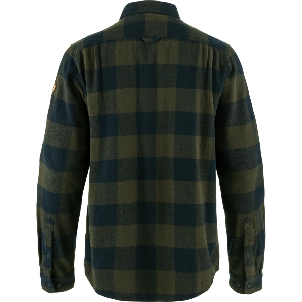 Fjallraven Mens Ãƒâ€“vik Heavy Flannel Shirt - Deep Forest-Dark Navy