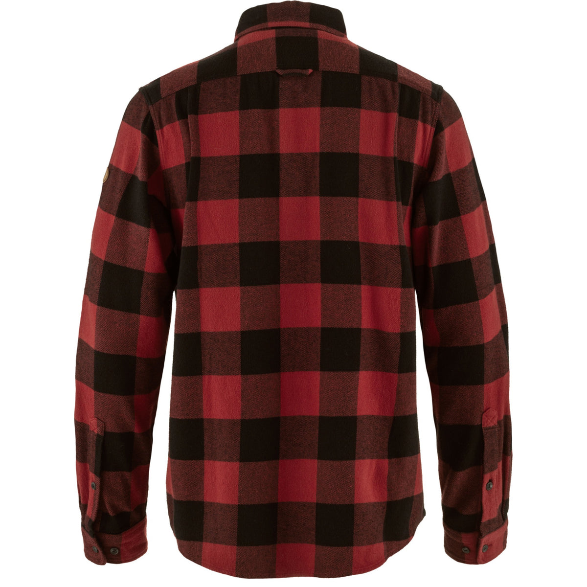 Fjallraven Mens Ãƒâ€“vik Heavy Flannel Shirt - Red-Black