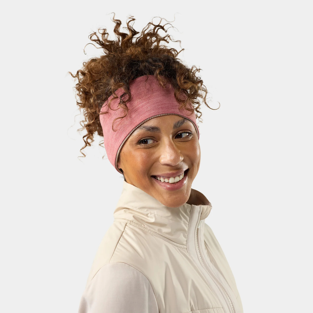 Smartwool Merino 250 Reversible Headband-Mocha Mini Meadow