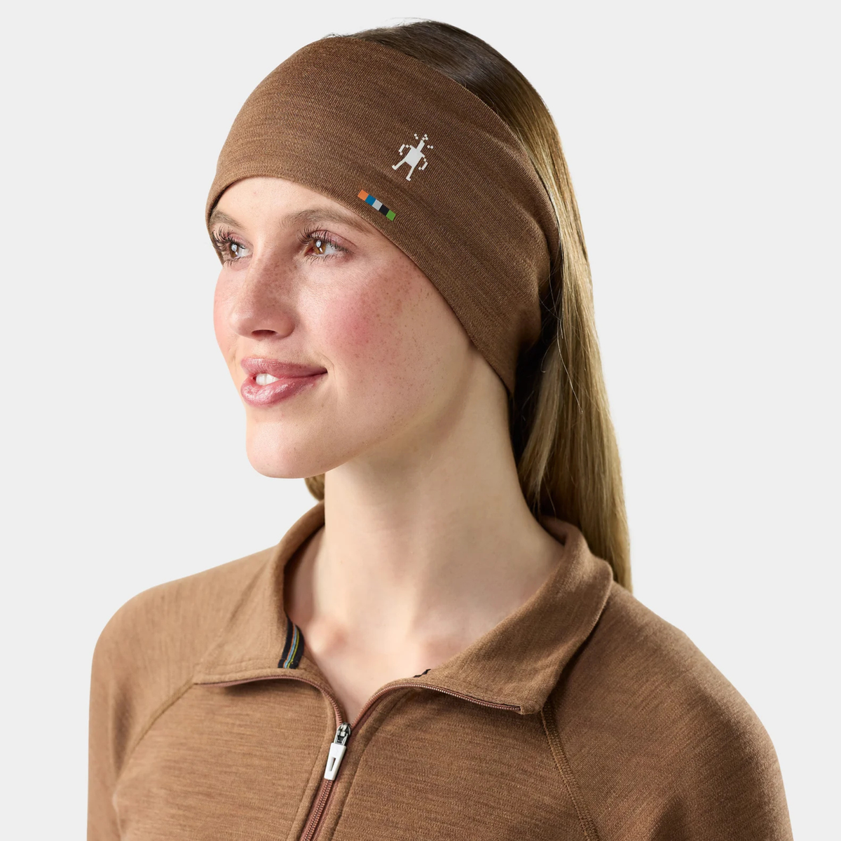 Smartwool Merino 250 Reversible Headband-Mocha Heather