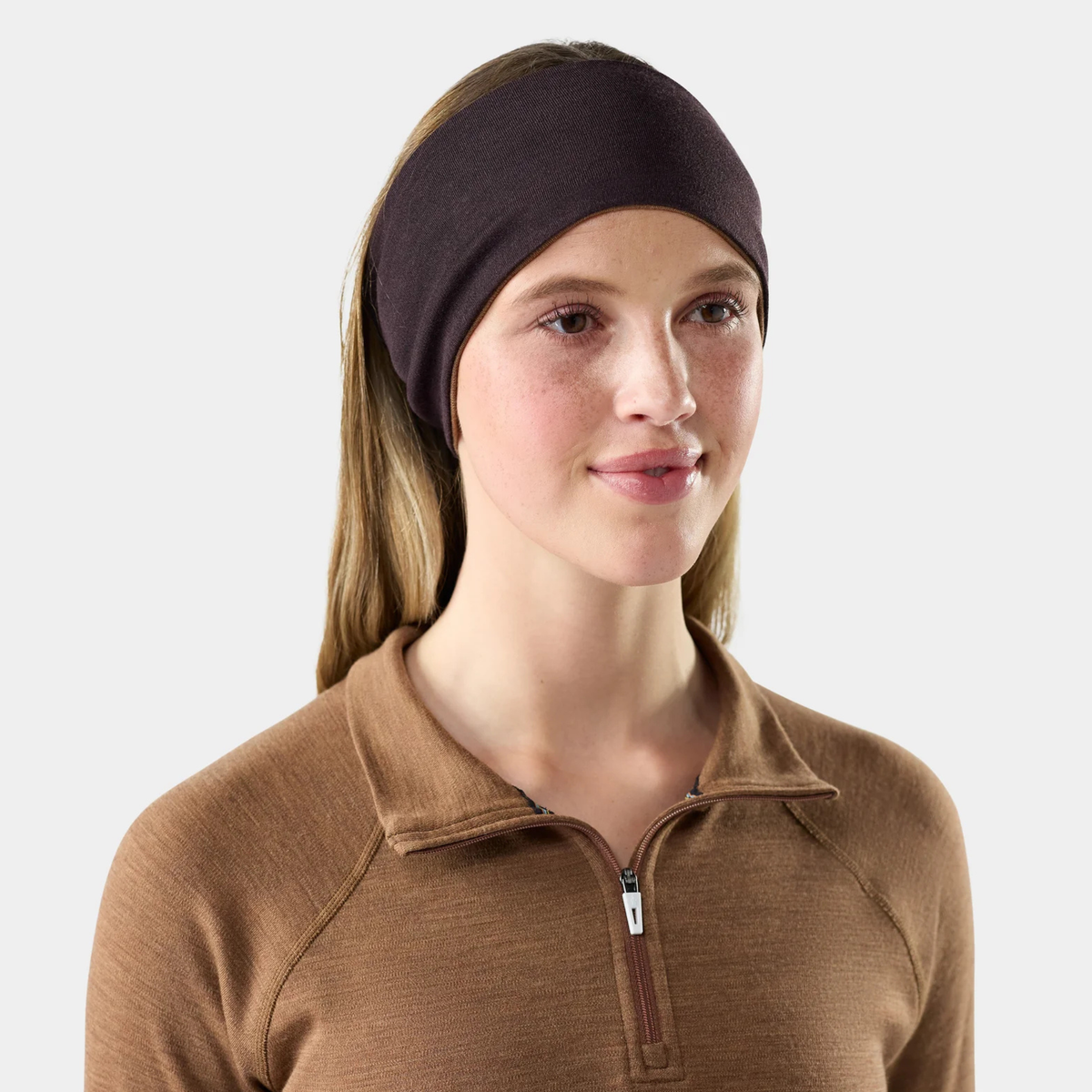 Smartwool Merino 250 Reversible Headband-Mocha Heather