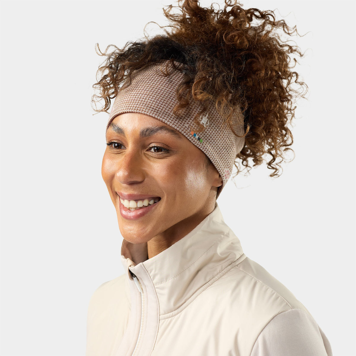 Smartwool Merino 250 Reversible Headband - R43_Mocha Mini Meadow