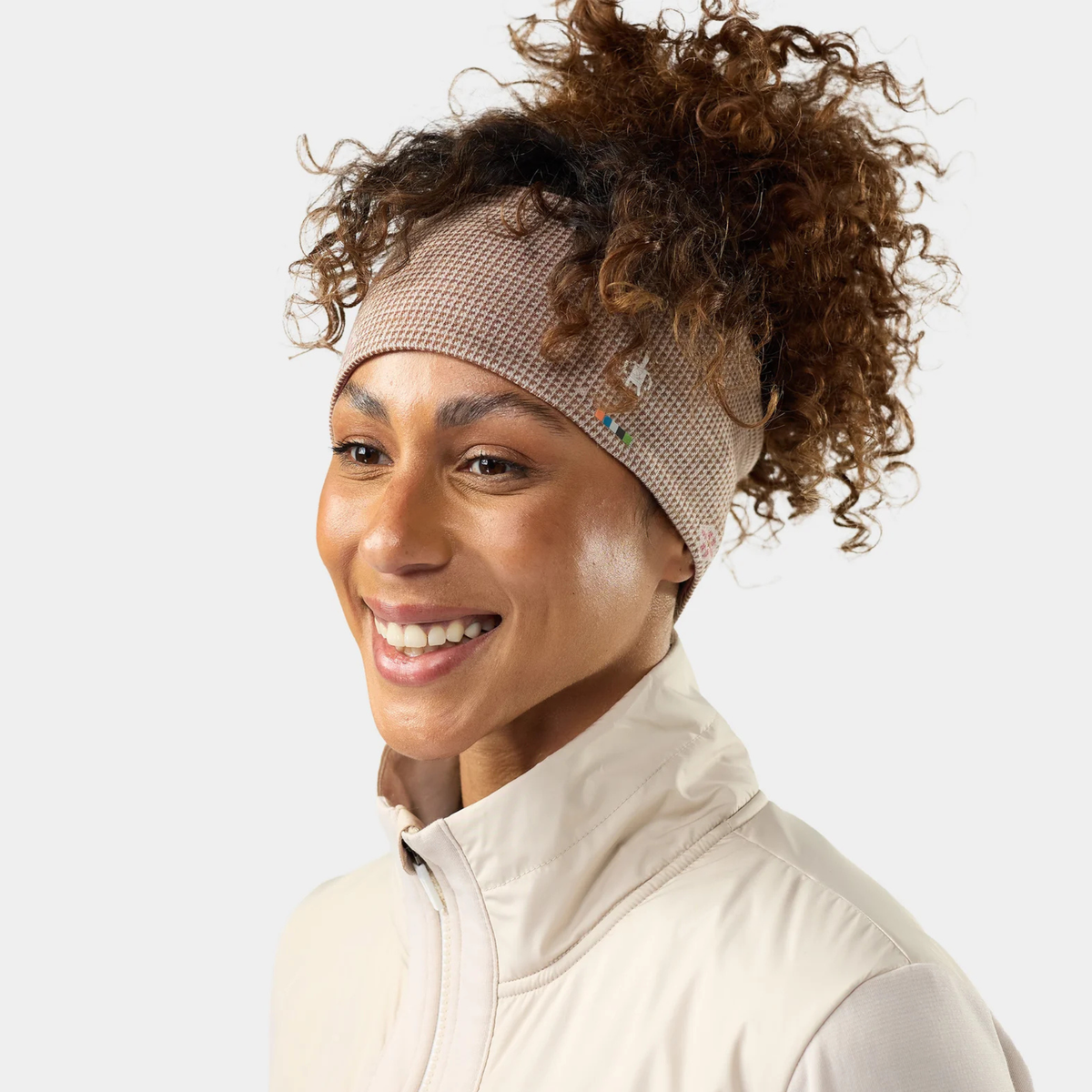 Smartwool Merino 250 Reversible Headband-Mocha Mini Meadow