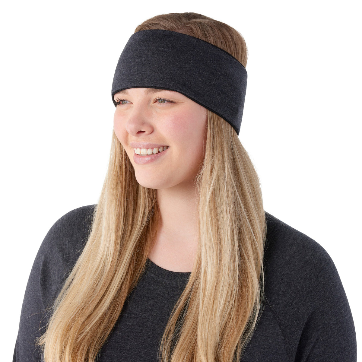 Smartwool Merino 250 Reversible Headband - A41_BLACK/CHARCOAL