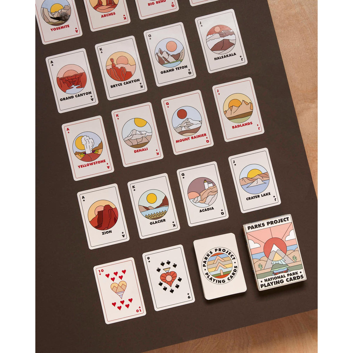 Parks Project Minimalist National Park Playing Cards - Multi