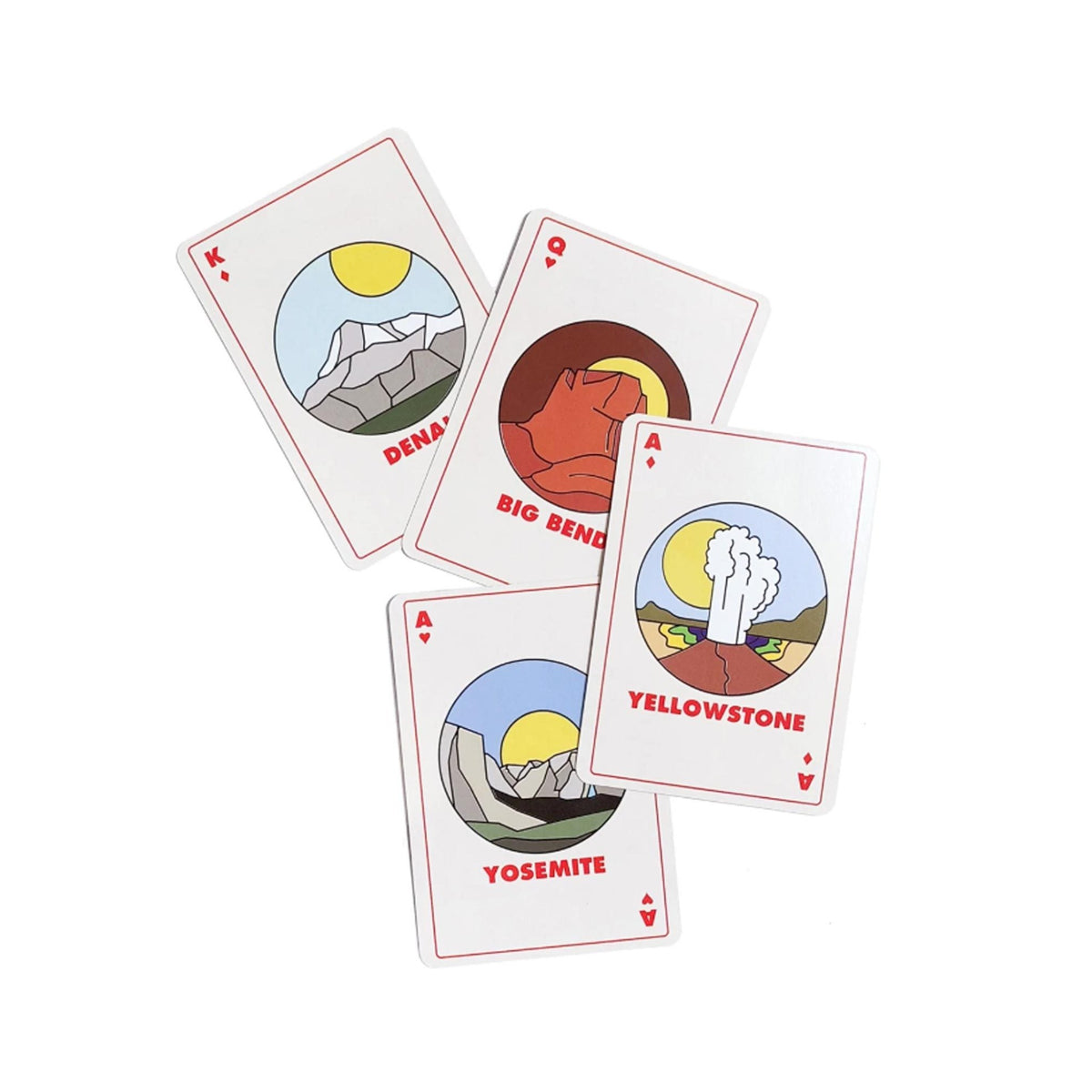 Parks Project Minimalist National Park Playing Cards - Multi