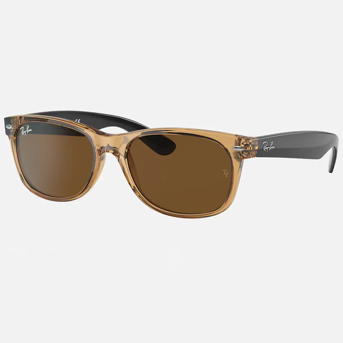 Rayban New Wayfarer with Honey Frame and B-15 Brown Lens-Honey / B-15 Brown