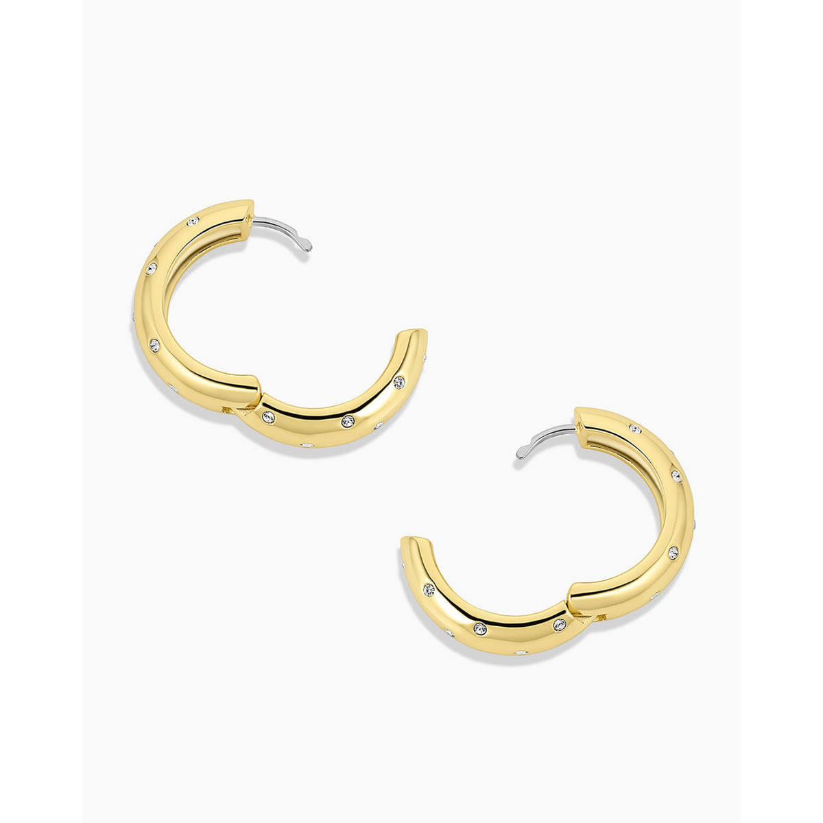 Gorjana Noel Shimmer Hoops - Gold